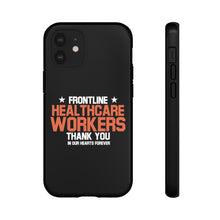 Load image into Gallery viewer, Tough Cases - Thank You Frontline Healthcare Workers - Black - iPhone / Pixel / Galaxy