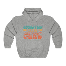 Charger l'image dans la galerie, Education is the Cure (version 2) Unisex Heavy Blend™ Hooded Sweatshirt
