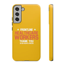 Load image into Gallery viewer, Tough Cases - Thank You Frontline Healthcare Workers - Yellow - iPhone / Pixel / Galaxy