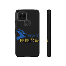 Load image into Gallery viewer, Ukraine Peace & Freedom - Black - iPhone / Pixel / Galaxy