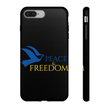 Load image into Gallery viewer, Ukraine Peace & Freedom - Black - iPhone / Pixel / Galaxy