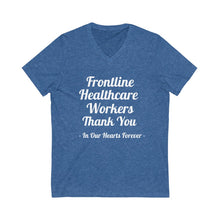 Charger l'image dans la galerie, Frontline Healthcare Workers Thank You Unisex Jersey Short Sleeve V-Neck Tee