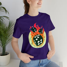 Charger l'image dans la galerie, Flaming Dice Unisex Jersey Short Sleeve Tee