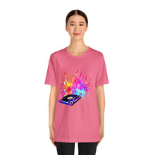 Charger l'image dans la galerie, Turntable on Fire Unisex Jersey Short Sleeve Tee