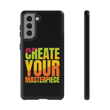 Charger l'image dans la galerie, Tough Cases - Create Your Masterpiece - Black - iPhone / Pixel / Galaxy