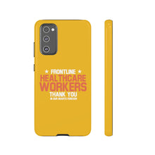 Load image into Gallery viewer, Tough Cases - Thank You Frontline Healthcare Workers - Yellow - iPhone / Pixel / Galaxy