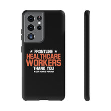 Load image into Gallery viewer, Tough Cases - Thank You Frontline Healthcare Workers - Black - iPhone / Pixel / Galaxy