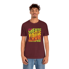 Charger l'image dans la galerie, Create Your Masterpiece (version 2) Unisex Jersey Short Sleeve Tee