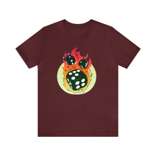 Charger l'image dans la galerie, Flaming Dice Unisex Jersey Short Sleeve Tee