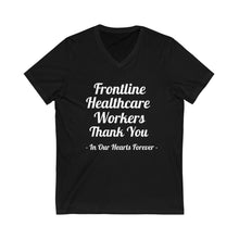 Charger l'image dans la galerie, Frontline Healthcare Workers Thank You Unisex Jersey Short Sleeve V-Neck Tee