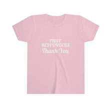 画像をギャラリービューアに読み込む, First Responders Thank You Youth Short Sleeve Tee