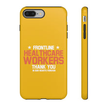 Load image into Gallery viewer, Tough Cases - Thank You Frontline Healthcare Workers - Yellow - iPhone / Pixel / Galaxy
