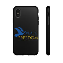 Load image into Gallery viewer, Ukraine Peace & Freedom - Black - iPhone / Pixel / Galaxy