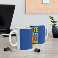 Charger l'image dans la galerie, Create Your Masterpiece Ceramic Blue Mug 11oz