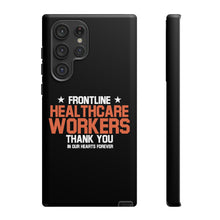 Load image into Gallery viewer, Tough Cases - Thank You Frontline Healthcare Workers - Black - iPhone / Pixel / Galaxy