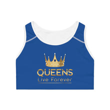 Charger l'image dans la galerie, Queens Live Forever Sports Bra - Blue