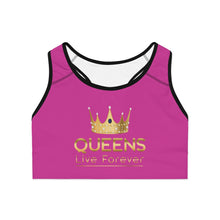 Charger l'image dans la galerie, Queens Live Forever Sports Bra - Berry