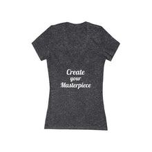 Charger l'image dans la galerie, Create your Masterpiece Women's Jersey Short Sleeve Deep V-Neck Tee