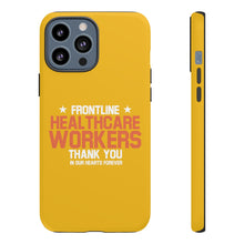 Load image into Gallery viewer, Tough Cases - Thank You Frontline Healthcare Workers - Yellow - iPhone / Pixel / Galaxy