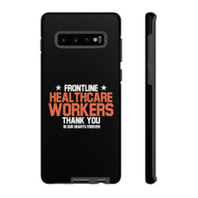 Load image into Gallery viewer, Tough Cases - Thank You Frontline Healthcare Workers - Black - iPhone / Pixel / Galaxy