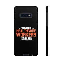 Load image into Gallery viewer, Tough Cases - Thank You Frontline Healthcare Workers - Black - iPhone / Pixel / Galaxy