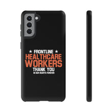 Load image into Gallery viewer, Tough Cases - Thank You Frontline Healthcare Workers - Black - iPhone / Pixel / Galaxy