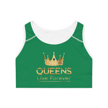 Charger l'image dans la galerie, Queens Live Forever Sports Bra - Green
