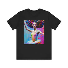 将图片加载到图库查看器，Airbrush Ballerina Unisex Jersey Short Sleeve Tee
