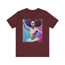 将图片加载到图库查看器，Airbrush Ballerina Unisex Jersey Short Sleeve Tee
