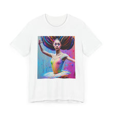 将图片加载到图库查看器，Airbrush Ballerina Unisex Jersey Short Sleeve Tee
