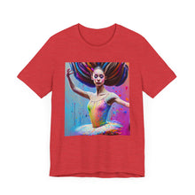 将图片加载到图库查看器，Airbrush Ballerina Unisex Jersey Short Sleeve Tee
