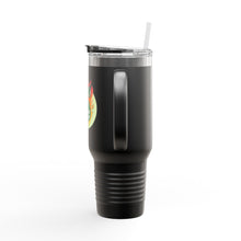 Load image into Gallery viewer, Travel Mug - Flaming Dice - 40oz
