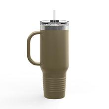 Load image into Gallery viewer, Travel Mug - Flaming Dice - 40oz
