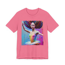 将图片加载到图库查看器，Airbrush Ballerina Unisex Jersey Short Sleeve Tee
