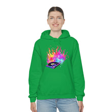 Load image into Gallery viewer, Turntable on Fire Unisex Heavy Blend™ Hooded Sweatshirt
