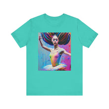 将图片加载到图库查看器，Airbrush Ballerina Unisex Jersey Short Sleeve Tee
