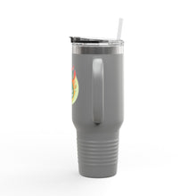 Load image into Gallery viewer, Travel Mug - Flaming Dice - 40oz
