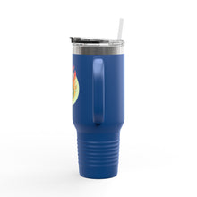 Load image into Gallery viewer, Travel Mug - Flaming Dice - 40oz
