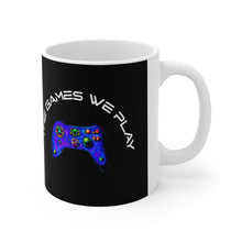 Load image into Gallery viewer, The Games We Play version 3 Black Mug 11oz
