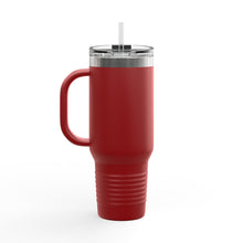Load image into Gallery viewer, Travel Mug - Flaming Dice - 40oz
