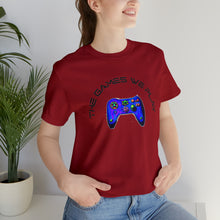 Load image into Gallery viewer, The Games We Play Version 3 Unisex Jersey Short Sleeve Tee
