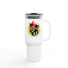 Load image into Gallery viewer, Travel Mug - Flaming Dice - 40oz
