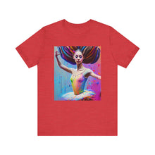 将图片加载到图库查看器，Airbrush Ballerina Unisex Jersey Short Sleeve Tee
