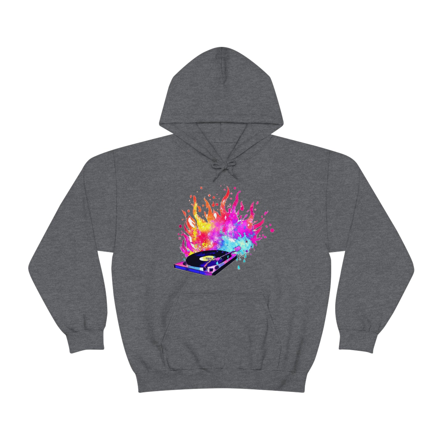 Turntable on Fire Unisex Heavy Blend™ Hooded Sweatshirt