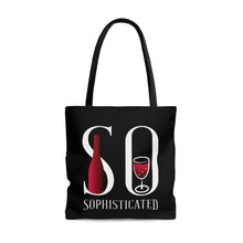 Load image into Gallery viewer, So Sophisticated version 2 - Black - AOP Tote Bag
