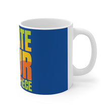 Load image into Gallery viewer, Create Your Masterpiece Ceramic Blue Mug 11oz
