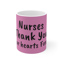 Load image into Gallery viewer, Nurses Thank You Purple Ceramic Mug 11oz
