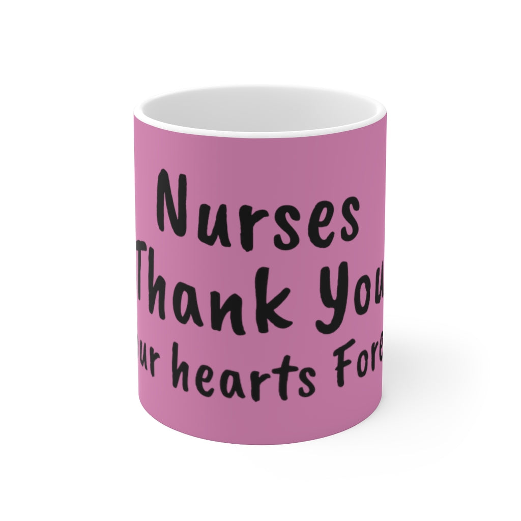 Nurses Thank You Purple Ceramic Mug 11oz