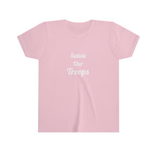 Charger l&#39;image dans la galerie, Salute Our Troops Youth Short Sleeve Tee
