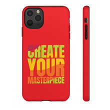 Load image into Gallery viewer, Tough Cases - Create Your Masterpiece - Red - iPhone / Pixel / Galaxy
